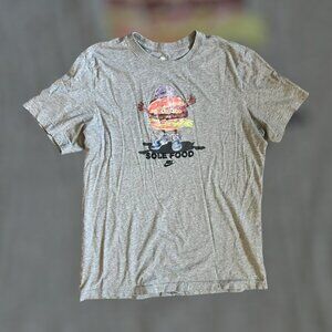2010's Large The Nike Tee Mens Sole Food Burger Tee Shirt Hamburger Man Swoosh